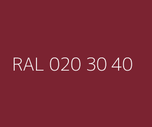 Renk RAL 020 30 40 
