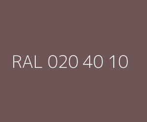 Renk RAL 020 40 10 