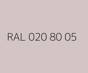 Renk RAL 020 80 05 