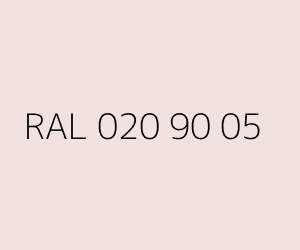 Renk RAL 020 90 05 