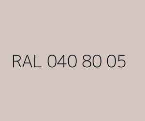 Renk RAL 040 80 05 