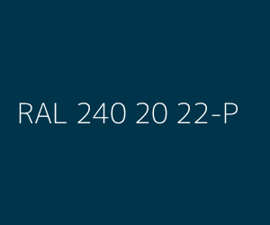 Renk RAL 240 20 22-P 