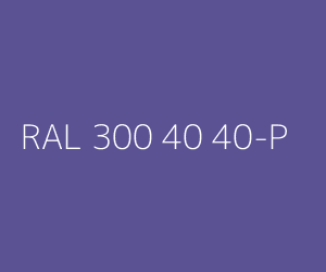 Renk RAL 300 40 40-P 