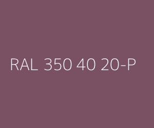 Renk RAL 350 40 20-P 