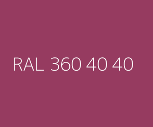 Renk RAL 360 40 40 