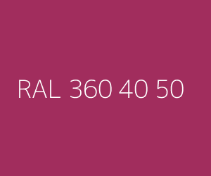 Renk RAL 360 40 50 