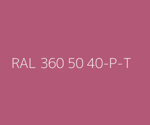 Renk RAL 360 50 40-P-T 