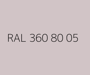 Renk RAL 360 80 05 