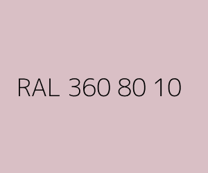 Renk RAL 360 80 10 