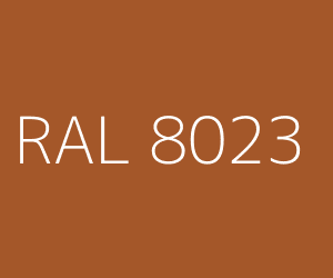 Renk RAL 8023 ORANGE BROWN