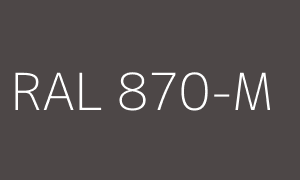 Renk RAL 870-M